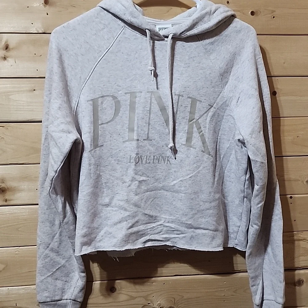 PINK Victoria's Secret Hoodie Sweater Size Small Cotton Blend - Picture 1 of 8